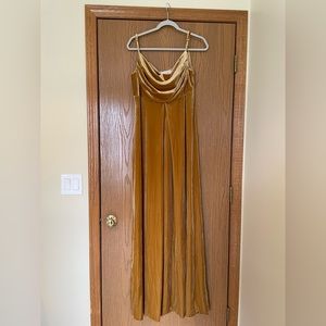 Revelry Maternity Bridesmaid Dress - Mustard